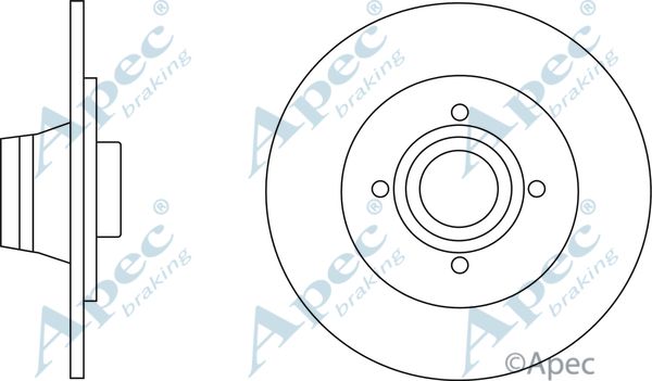 APEC BRAKING Тормозной диск DSK2943